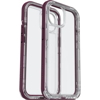 Lifeproof Next Case For iPhone 13 is a clear iPhone case with Dark Purple trim