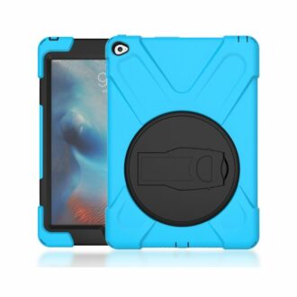 Shockdrop 360 rugged case with hand strap and stand for iPad 10.2 blue