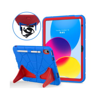 StylePro Supershell Kids Case for iPad 10th gen 10.9 blue and red